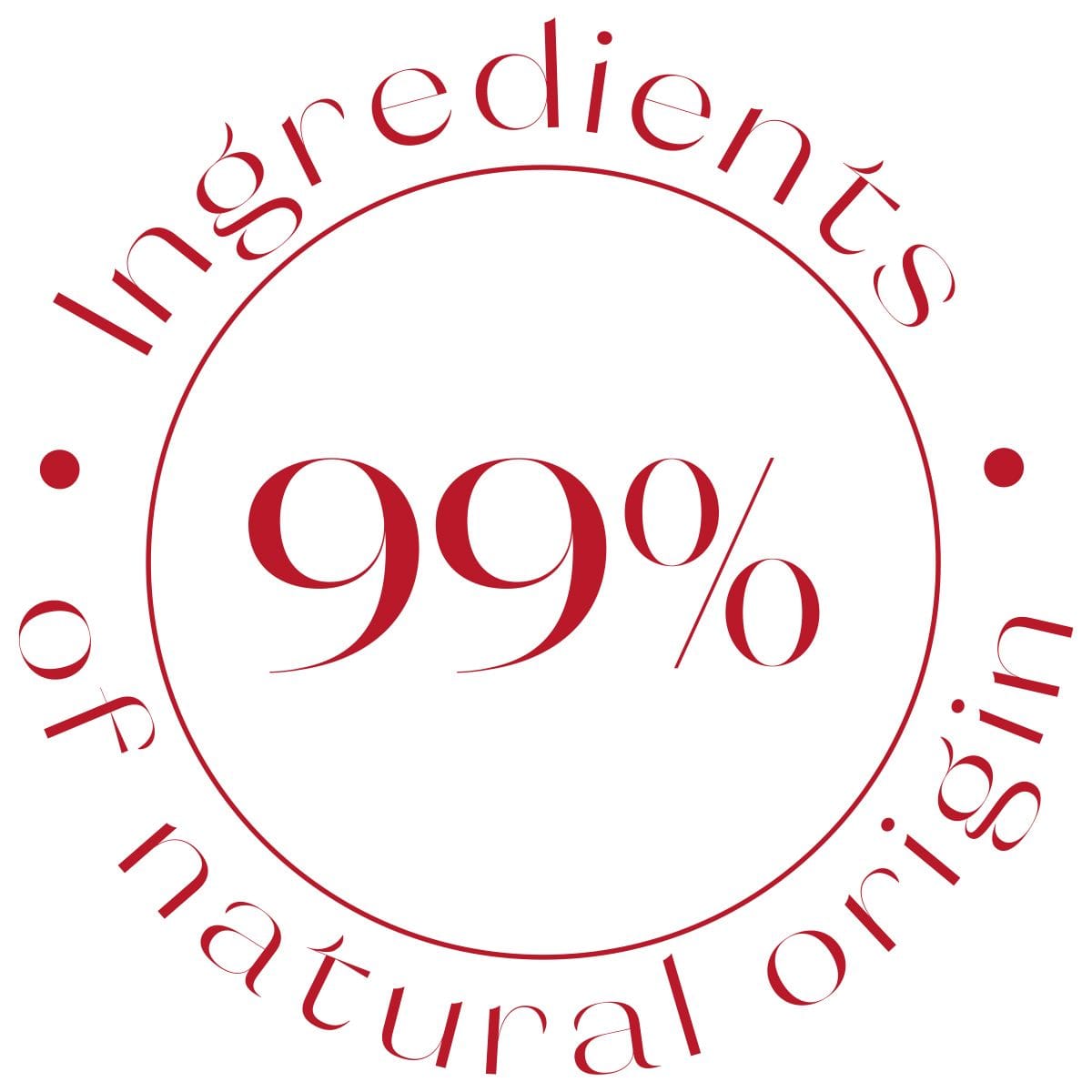 99% ingrediënten van natuurlijke oorsprong