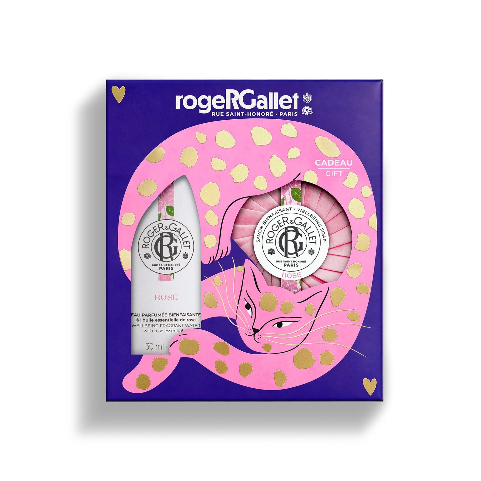 Rose Cadeaubox Kerst weldadig geparfumeerd water + weldadige zeep