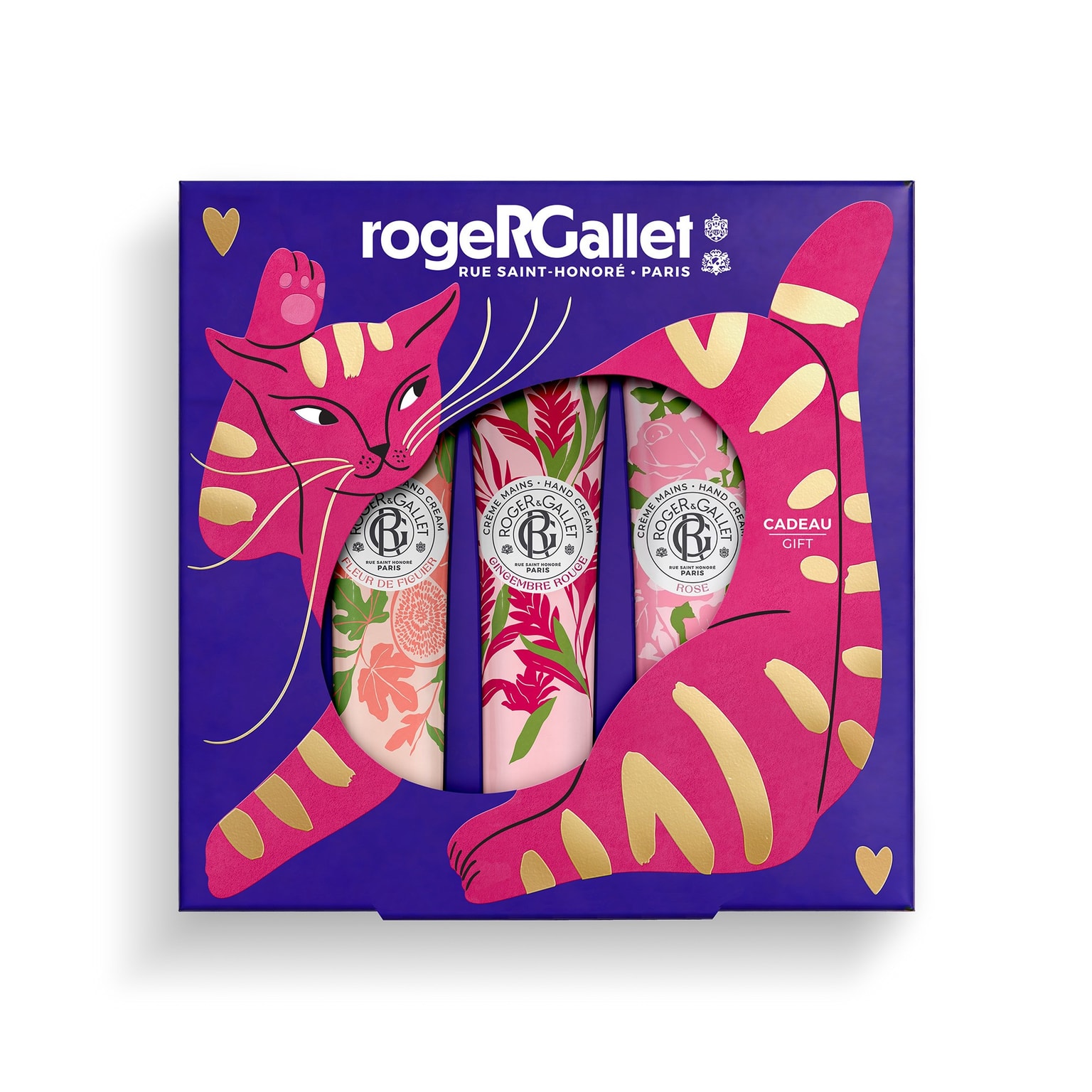 Multi-Fragrances Set van 3 voedende handcrèmes 30ml – Fleur de Figuier, Gingembre Rouge, Rose